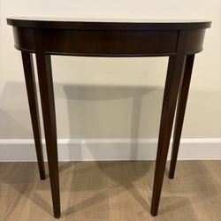 Antique Vintage Demilune Console Table
