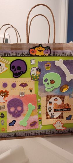 Decorated Halloween /Fall Handmade Gift Bag