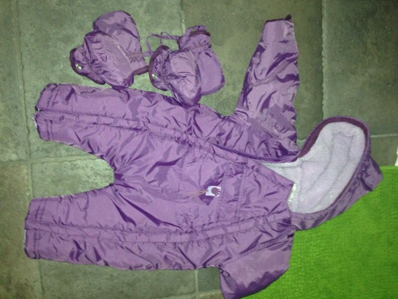 Warm winter outfit baby 6 months girl
