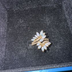 Effy Women’s 1/7 CT. Diamond & Genuine Opal 14k Ring 