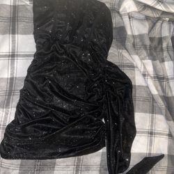 Black sparkly mini dress