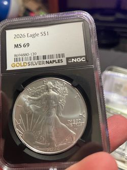 MS 69 silver eagle