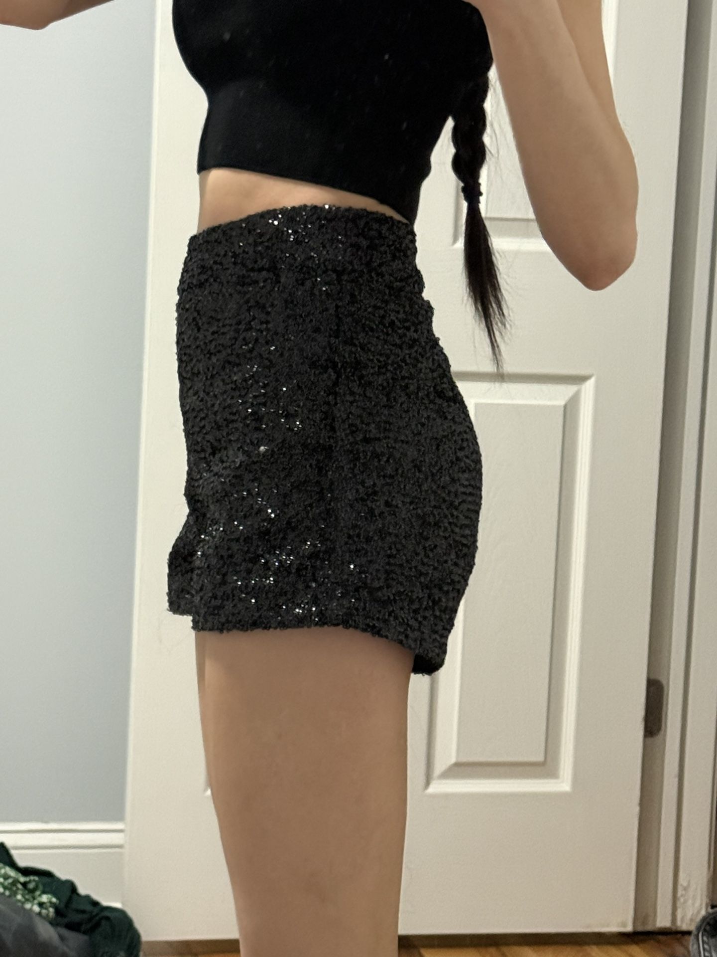 Sequin Shorts S