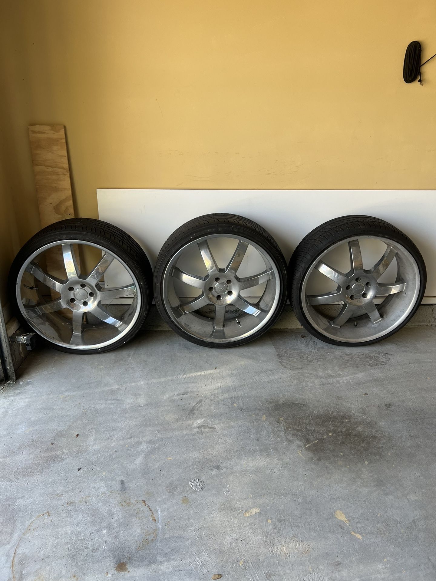 3 Menzari 24” Rims/Tires For Sale - Free