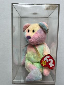 Ty Beanie Baby Pastel Tie-Dye Bear with Tag