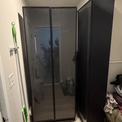 Glass Door Book Shelf/ Storage Cabinet