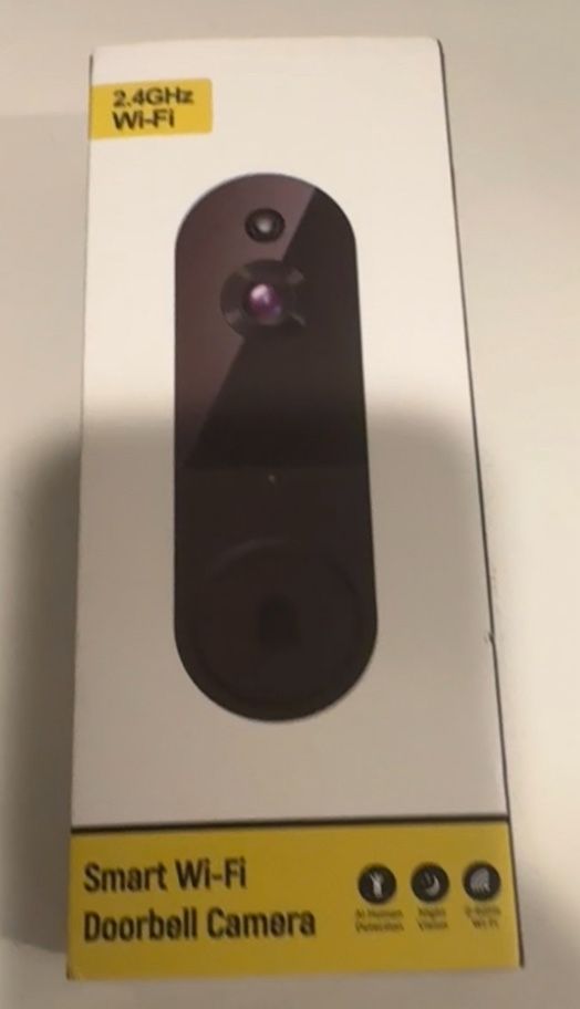Brand New Wireless Wi-Fi Video Doorbell Camera with Two Way Audio, Smart Motion Detection, Night Vision and Cloud Storage, 2.4G Wi-Fi only