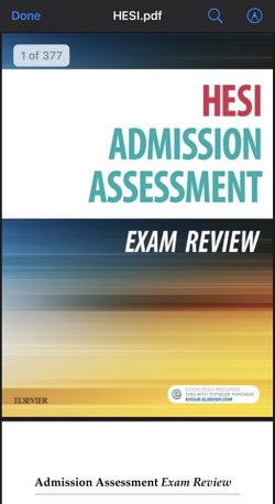 HESI Admission Assessment