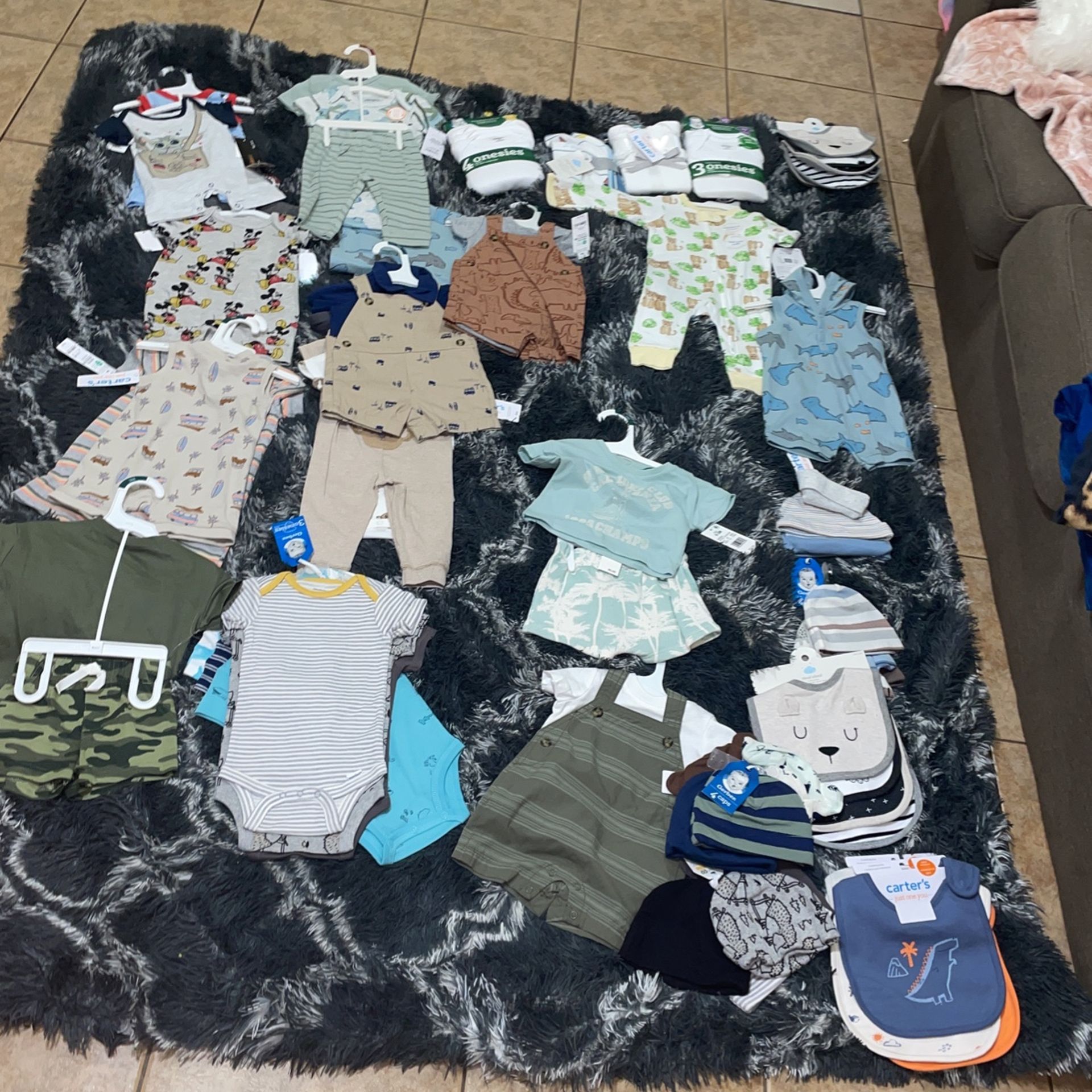 Baby Boy Clothes, Diapers, and Wipes
