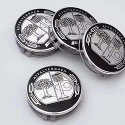 75mm Mercedes Affalterbach Rim Center Caps See All Pix Sold Separate .  Shipping Available 