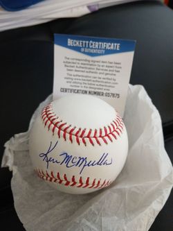 Autograph- Ken McMullen- Dodgers