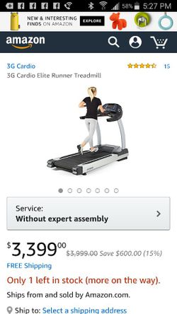 Brand new 3g cardio elite runner treadmill commercial grade