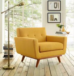 Brand new Modway Engage Upholstered Armchair in Citrus