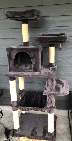 Large Cat Condo Charcoal