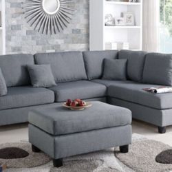 Sectional Sofa + Ottoman