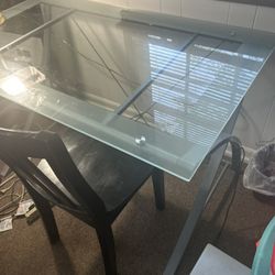 Glass Desk 