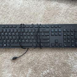 Dell KB216-BK-US Multimedia Desktop Slim English Wired USB Keyboard QWERTY 104-Keys (Standard) Black Multimedia Integration Enhanced Function Quiet Ke