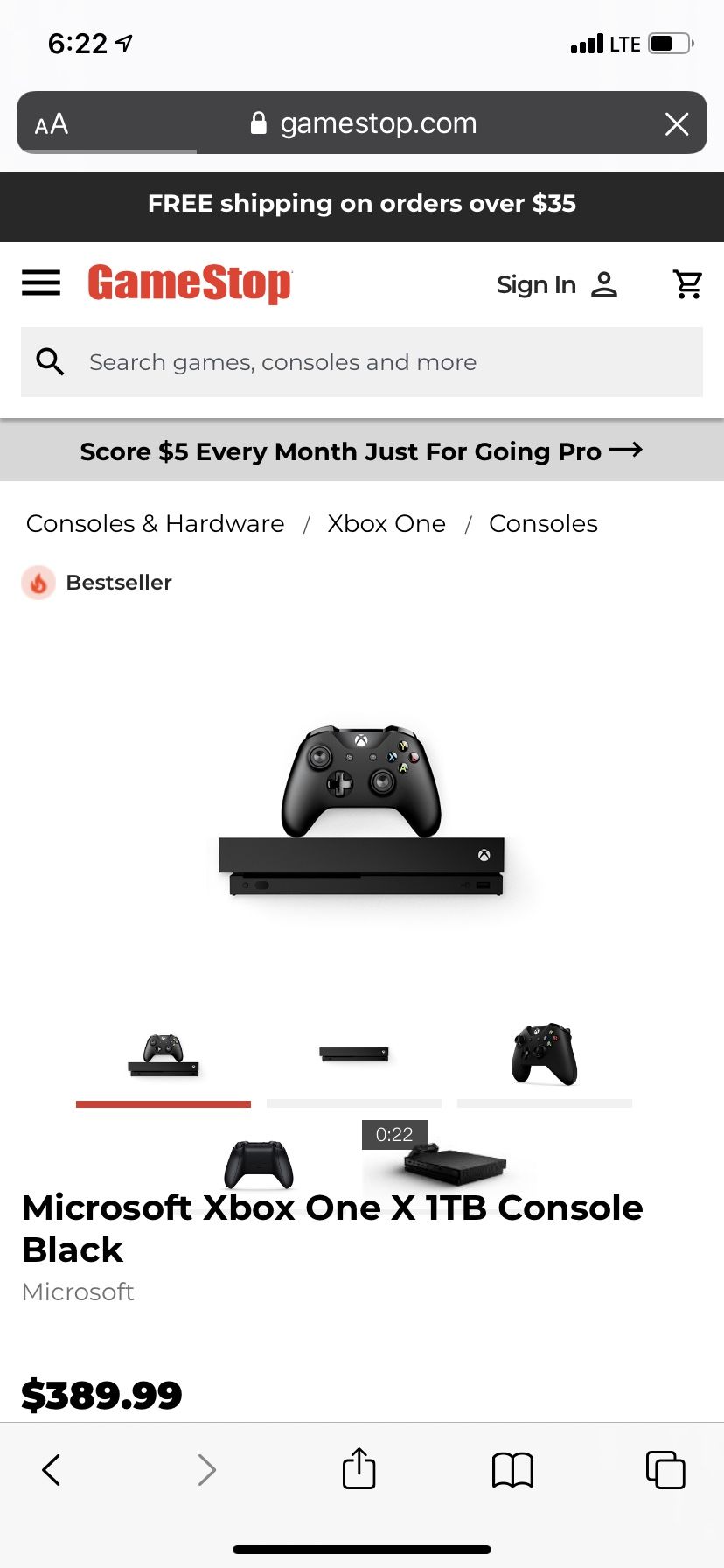 Xbox One X 1TB