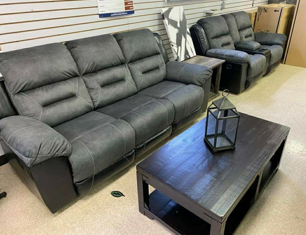 🍾🍻💲39 Down 👈Earhart Slate Reclining Living Room Set
Sofa & Loveseat