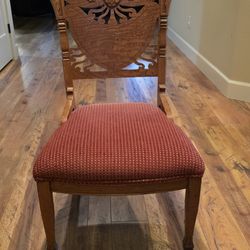 Antique carved wood chair