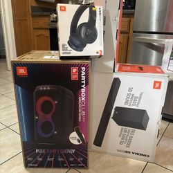 JBL [ SUPER BUNDLE ] ~ JBL Partybox Live 120 ~ JBL Live 675NC ~ JBL Cinema SB595