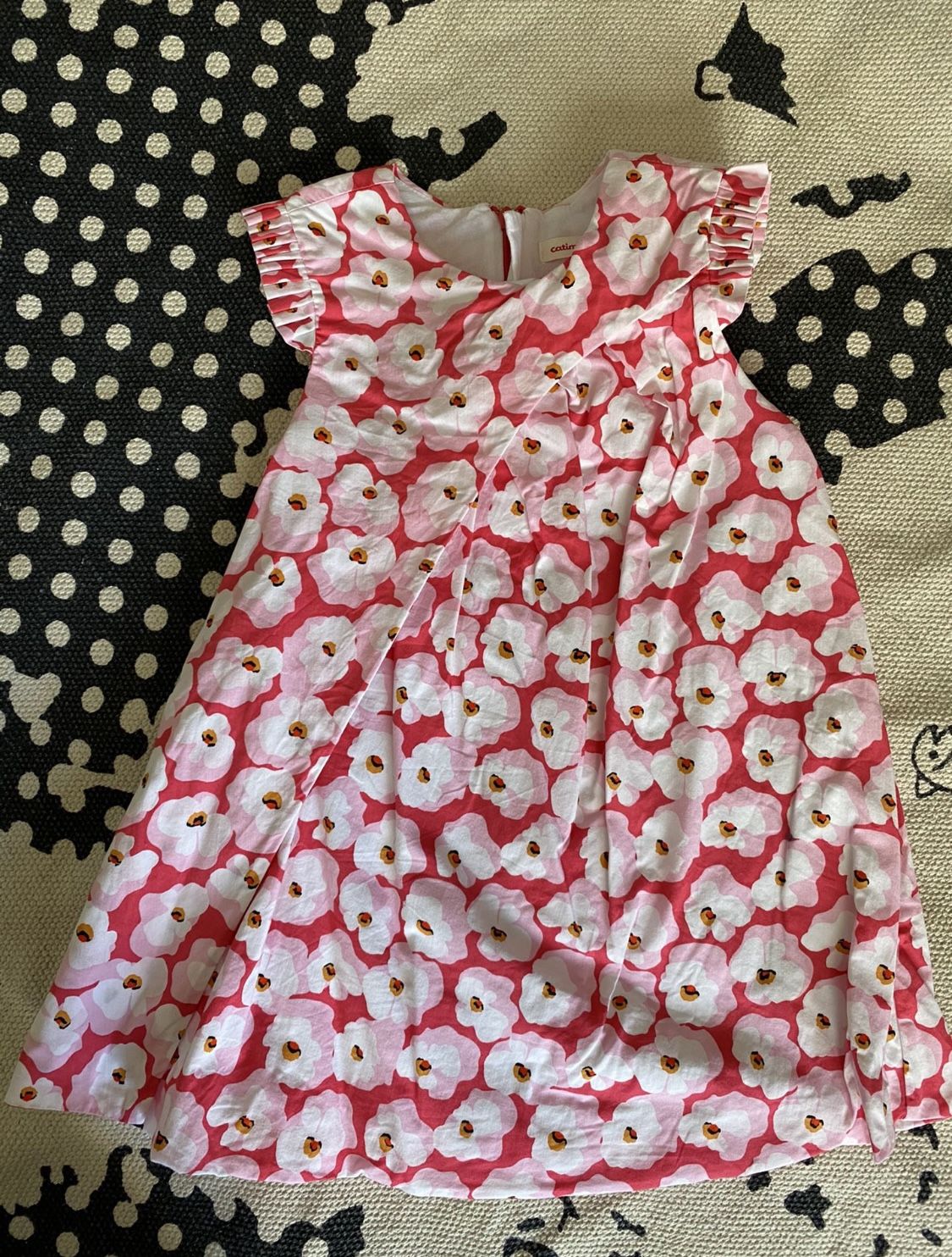 Girl's Dress Size 4T Flowers Catimini Kids Clothes