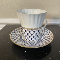 Lomonosov Porcelain Tea Cup & Saucer