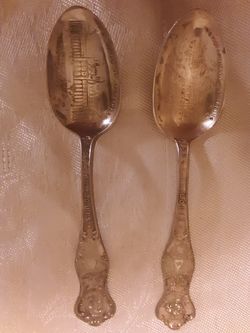2 spoons from 1904 worlds fair st. Louis mo.