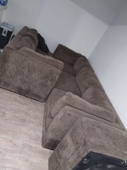 Brown sectional sofa