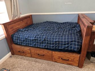 Solid Wood Full and Twin Size Bunk Bed