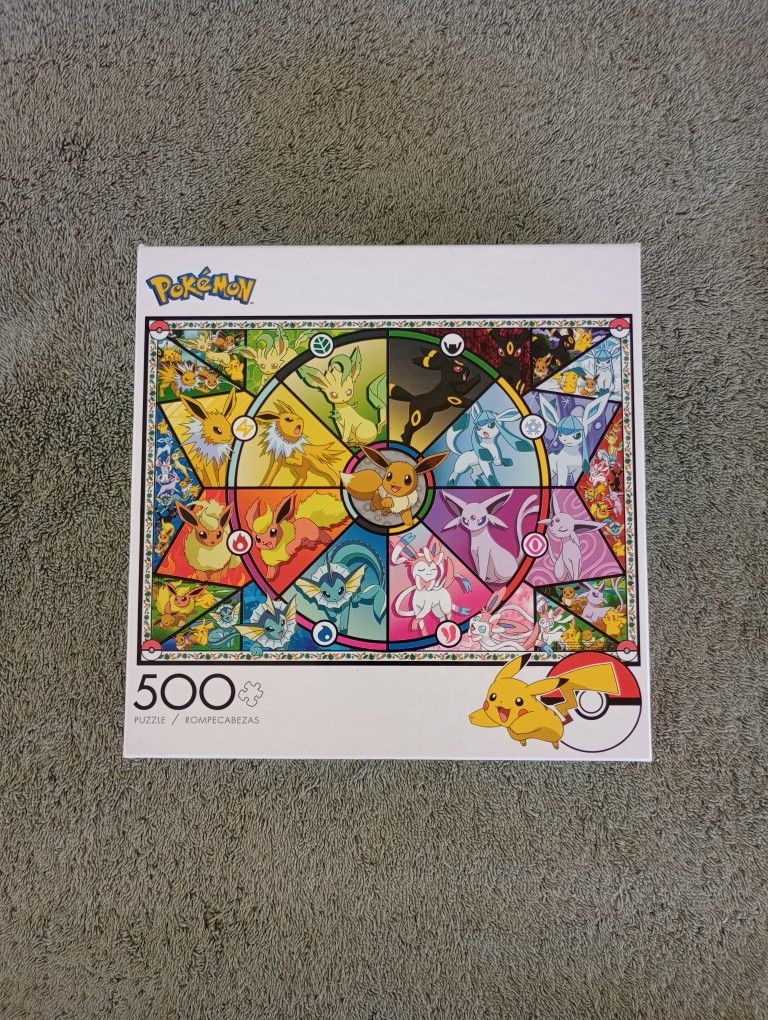 Pokémon Jigsaw Puzzle Eevee Evolutions Series 1 - 500 Piece Buffalo Games NEW