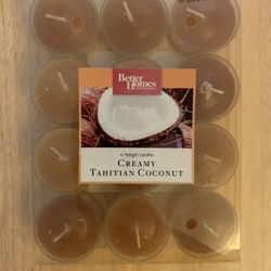 Creamy Tahitian Coconut Tealight Candles (12-pack)