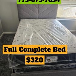 Brand New Full Bed Frame With Mattress And Box Spring Only $320 🚨Ready For Delivery 🚛