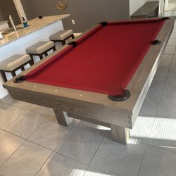 Pool Table/Dining Room Table & Bench