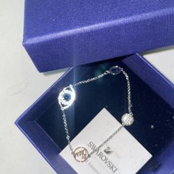 Swarovski Crystal Eye And Charm Bracelet 