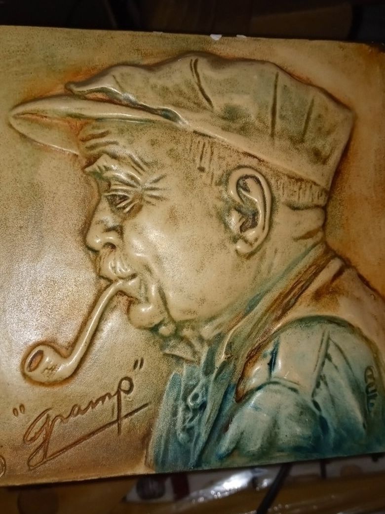  2 Old Wall Hanging Tiles