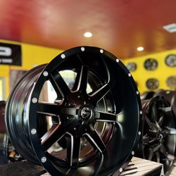 🚦☀️20”Stain Black Mill Fuel Wheels☀️🚦