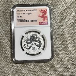2024 P125 Australia S50C Year Of The Dragon MS70