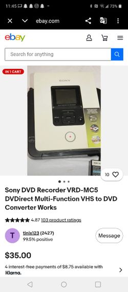 SONY MULTIFUNCTION DVD RECORDER