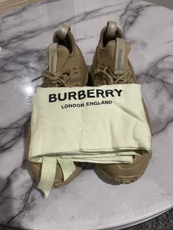 Burberry Lace-Up Knitted Sneakers