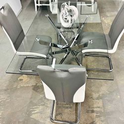 GRAY & WHITE dining room CHAIRS