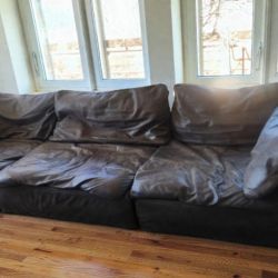 Leather Cloud Modular Sofa