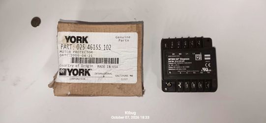 York Motor Protector Part 025 46155 102