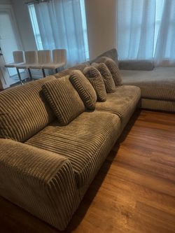 Large gray sectional