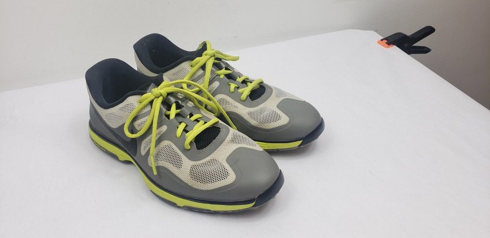 Nike Hyperfuse Lunarlon Spikeless Mens Golf Shoes 628340-002 Silver Gray Size 7