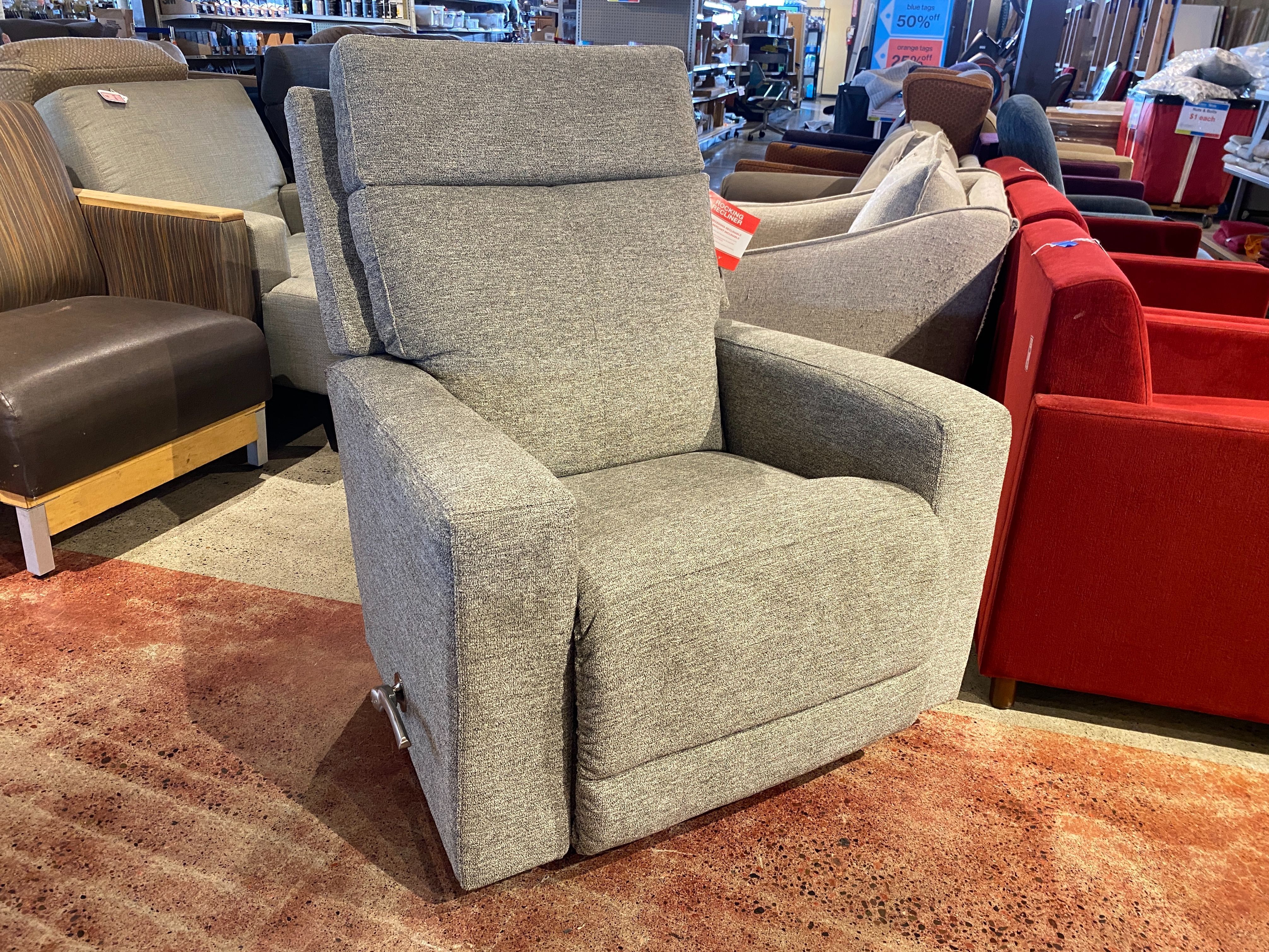 LA-Z-BOY Finley Grey Manual Recliner Armchair