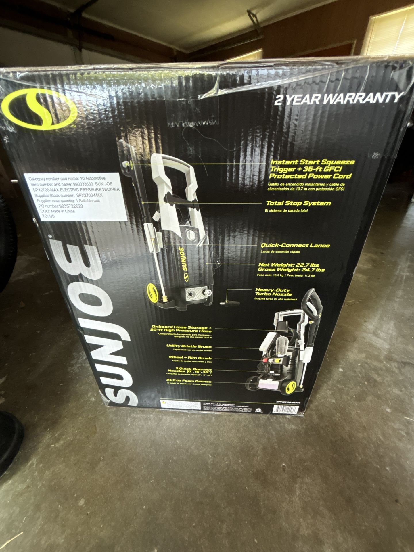 Sunjoe Pressure Washer