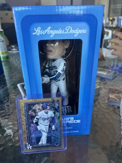 Dodgers Shohei Ohtani Gold Shimmer #d/50 With Bobblehead SGA