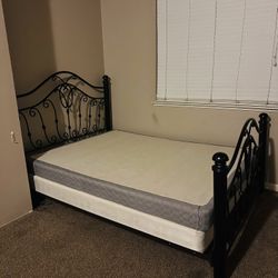 Queen Bed Frame And Martes Box