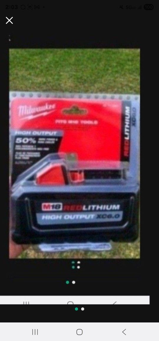 Milwaukee M18 6.0 Battery